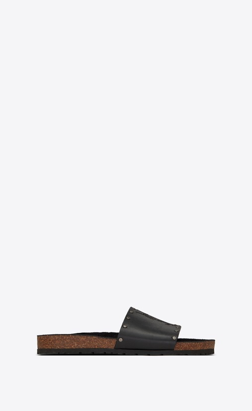 JIMMY YSL sandals in leather decorated with studs